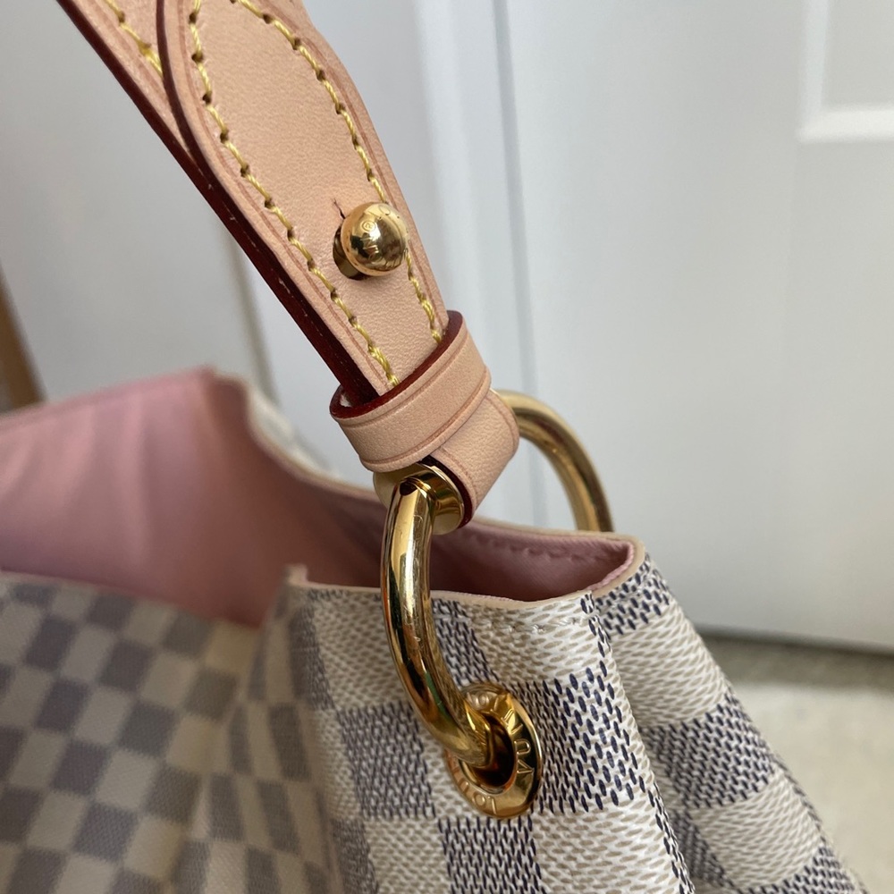 SOLD!!! Louis Vuitton Graceful MM Damier Azur Rose - Picture 12 of 13